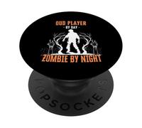 Oud Player by Day Zombie by Night Funny Halloween Musician PopSockets Adhesive PopGrip