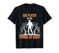 Oud Player by Day Zombie by Night Funny Halloween Musician T-Shirt