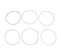 Oud Strings Set 6PCS Clear Nylon Silver Plated Copper Alloy Replacement Strings for Arabic Oud Professional Beginners Students 1G 2D 3A 4E 5B 6F 0.022in 0.028in 0.025in 0.029in