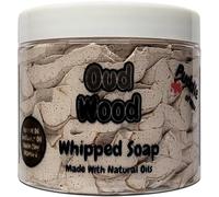 Oud Wood Whipped Soap Body Wash - 150g - Natural Oils & Kaolin Clay - Aftershave Scent - Vegan Friendly - Puddle of Wax - Made in the UK