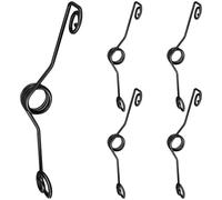 Oudain 5 Pieces Hinge Pin Door Stop Butterfly Spring Keep Door Open Hinge Stopper Residential Wedges Fits for Bedroom Interior Outdoor Props (Black)