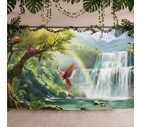 Oudain VBS 2026 Backdrop Decorations Rainforest Falls 5 x 7 ft VBS 2026 Wall Hanging Background for Students Exploring The Nature of God Photo Prop Banner for Sunday School Vacation Bible School