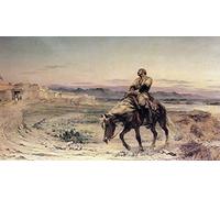 OuDeZjzhu Abstract Painting Poster Wall Art Mural Painting the Remnants of an Army Jellalabad January by by Elizabeth Thompson Mural Print Picture for Home Decor 60x90cm