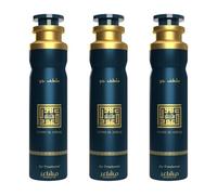 OUDH AL AZRAQ Air Freshener Pack of 3 (3x300ml), Long Lasting Arabic Room Spray, Premium Dry Aerosol Home & Office Fragrance
