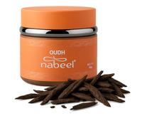 Oudh Nabeel Incense Bakhoor by Nabeel | 1 Box with 60g of Authentic Arabic Wood Chip Bakhoor Incense | Perfect for Prayer, Namaaz, Ceremony, Meditation, Relaxation with JRose Trolley Coin