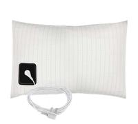 OuDiLee Grounding Pillowcase UK, Earthing Pillowcase UK 95% cotton and 5% soft silver thread (Standard UK Size) for Better Sleep and Natural Wellness with 5m UK Plug Cord (White)