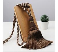 OUdini Curtain Tie Backs 2Pcs Tassels Curtain Tieback Home Curtain Holder Buckle Rope Curtain Hanging Balls for Livingroom Bedroom Tie Backs for Curtains/K Coffee