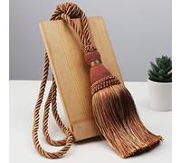 OUdini Curtain Tie Backs 2Pcs Tassels Curtain Tieback Home Curtain Holder Buckle Rope Curtain Hanging Balls for Livingroom Bedroom Tie Backs for Curtains/Orange