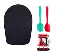 Oudizz Kitchen Appliance Sliding Mats for KitchenAid Stand Mixer and 2 Silicone Spatulas for Cooking - Sliding Mats Compatible with 4.5-5 Qt Tilt-Head Stand Mixer