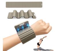 Oudizz Wrist Weights,Ankle Weights for Women Men,Adjustable Magnetic Silicone Weights Training Intensity for Home Gym Workout,Running,Yoga,Exercise,Strength Training,Set of 2 (1.1LB Each), Khaki