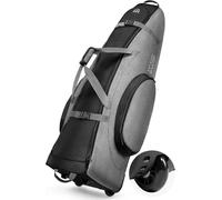 OutdoorMaster Padded Golf Travel Bag with Reinforced Wheels,900D Heavy Duty Oxford Wear-Resistant and Waterproof Golf Travel Case,Soft-Sided Golf Club Bag,Shoes and Accessories Compartment-Alligators