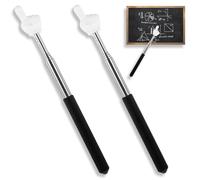OUDQFCJ 2 Pcs Telescopic Teacher Pointer Pointer Extendable Hand Pointer Finger Pointer Mini Retractable Classroom Pointer for Primary School Nursery Teacher (Black)