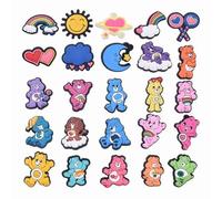 OUDQFCJ 25 Pieces Cartoon PVC Shoe Charms for Children and Toddlers, Shoe Decoration for Clogs, Bracelet Charms and Clog Decor for Girls and Boys