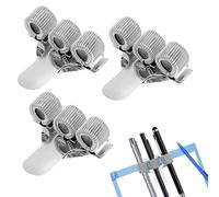 OUDQFCJ 3 Pcs Stainless Steel Pen Holder, Nurse Accessory Clip for Tunic Care Accessories for Doctor and Nurse Uniform Notebook Holder Silver