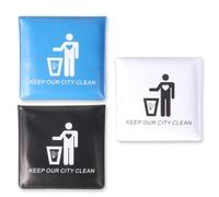 OUDQFCJ 3 Styles Portable Pocket Ashtray, Mini Cigarette Ashtray, Odourless Ashtray for Smokers, Ideal for Outdoor Travel