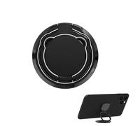 OUDQFCJ Cell Phone Holder, Adhesive 360° Phone Holder, Magnetic Folding Phone Holder for Back (Black)