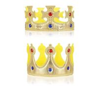 OUDQFCJ Pack of 2 King Crown, King Crown King Hat, Birthday Crown Hat Children Adults, Party Accessories, Birthday King Crown Hats for Birthday Party, Costume Accessories, Theme Party