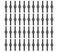 OUDQFCJ Pack of 40 Replacement Blades Plastic Grass Trimmer Accessories Plastic Blades for Mowers with Interchangeable Blade (14 cm) (Black)