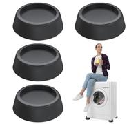 OUDQFCJ Washing Machine Vibration Damper Noise Reducing Anti-Vibration Vibration Damper Extend Their Life Silent Damper for Washing Machines and Dryers Round Pack of 4