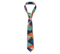 Oudrspo Abstract Geometric Print Men's Neck Tie Mens Skinny Tie Modern Men's Tie Funny tie,for wedding parties