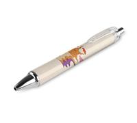 Oudrspo Abstract Trippy Sunset Retro Black Pens Ballpoint Pen Ball Point Pen Smooth Writing Gel Pens Retractable 0.5 Fine Point for School Office Abstract Trippy Sunset Retro Pattern 1 PCS