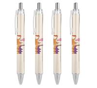 Oudrspo Abstract Trippy Sunset Retro Black Pens Ballpoint Pen Ball Point Pen Smooth Writing Gel Pens Retractable 0.5 Fine Point for School Office Abstract Trippy Sunset Retro Pattern 1 PCS