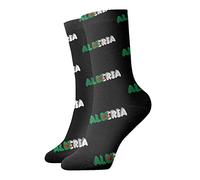 Oudrspo Algeria Flag Proud Athletic Tube Socks Black Socks Running Socks Breathable Casual Sports Socks