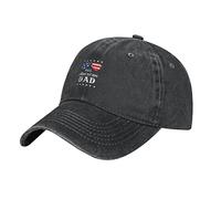 Oudrspo All American Dad 4th of July Sunglasses and Stars Hat Baseball Cap Black