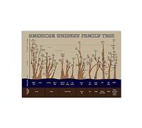 Oudrspo American Whiskey Family Tree American Whiskey Family Tree Metal Signs Retro Bartender Science Knowledge Posters Bar Pub Home Room Plaque Wall Decor 12x16 inchses