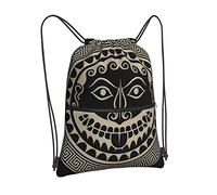 Oudrspo Ancient GreeceHead Drawstring Backpack Bag Drawstring Zipper Backpack Sport Gym Travel Yoga Sackpack For Men Women