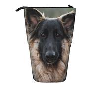 Oudrspo Animalan Shepherd Pencil Case,Stand Pencil Pouch,Telescopic Pencil Case Stand Pencil Holder Pen Bag
