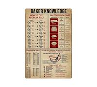 Oudrspo Baker Knowledge Kayaking Knowledge Metal Tin Signs Vintage Yoga Knowledge Posters Living Room Bedroom Home Wall Art Decor 8x12 inchs
