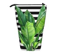 Oudrspo Basketball Arena Pencil Case Stand Up Pencil Pouch Cute Telescopic Pencil Holder Case Makeup Bag for Office