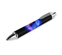 Oudrspo Basketball Flames Lights Black Pens Ballpoint Pen Ball Point Pen Smooth Writing Gel Pens Retractable 0.5 Fine Point for School Office Basketball Flames Lights Pattern 2 PCS