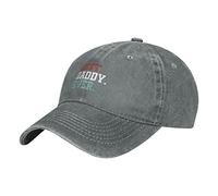 Oudrspo Best Dad Ever Daddy Fathers Day Hat Adjustable Men Women Unisex Baseball Cap Washed Cotton Denim Gray