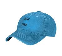 Oudrspo Best Dad Ever Father's Day Black Hat Adjustable Men Women Unisex Baseball Cap Washed Cotton Denim