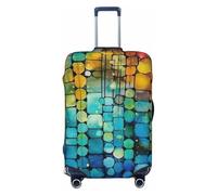 Oudrspo Bits and Bytes Luggage Cover, Premium Washable Suitcase Protector with Secure Zipper & Buckle Closure, Fits 18-32 Inch Travel Luggage X-Large