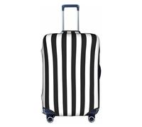 Oudrspo Black and-White Stripes Print Luggage Cover Washable Suitcase Anti-Scratch Suitcase Cover Protective Cover Fits 18-32 Inch