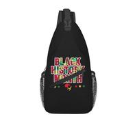 Oudrspo Black History-1 Black History Black African Pride Sling Bags Shoulder Backpack Chest Bag Cross Body Chest Sling Backpack