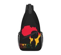 Oudrspo Black History-2 Black History Black African Pride Sling Bags Shoulder Backpack Chest Bag Cross Body Chest Sling Backpack