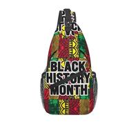 Oudrspo Black History-6 Black History Black African Pride Sling Bags Shoulder Backpack Chest Bag Cross Body Chest Sling Backpack