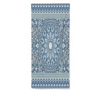 Oudrspo Blue Grey 4 Antique Hand Towels,Eastern Floral Like Motif,Ultra Soft Hand Towels for Bathroom, Hand Face Towels for Kitchen,Blue Grey - 12 x 27.5in