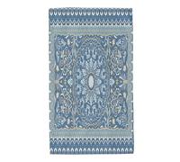 Oudrspo Blue Grey 4 Antique Hand Towels,Eastern Floral Like Motif,Ultra Soft Hand Towels for Bathroom, Hand Face Towels for Kitchen,Blue Grey - 16 x 27.5in