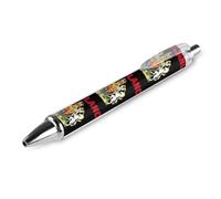 Oudrspo British England Retractable Ballpoint Pens Black Gel Ink Pen Smooth Writing for Office Home Work