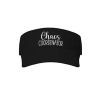 Oudrspo Chaos Coordinator Visor Adjustable Sun Visor Hat Unisex-Adult Golf Visor Summer Beach Hats Athletic Empty Top Black