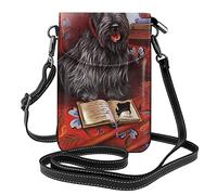 Oudrspo Christmas Cute Scottish Terrier Dog Leather Shoulder Bag Small Cell Phone Purse Crossbody Bag For Women Girl