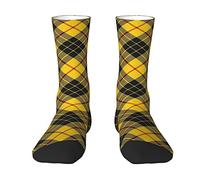 Oudrspo Classic Clan Macleod of Lewis Tartan Plaid Men & Women Crew Socks,Tartan Plaid Novelty Fashion Casual Crew Tube Sock Athletic Sports Dress Socks