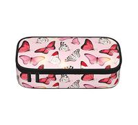 Oudrspo Colorful Butterfly Pencil Case,Big Capacity Pencil Bag Pen Case Pencil Pouch,Durable Stationery Pouch Zipper Office College School Large Storage for Teen Boys Girls Students