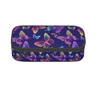 Oudrspo Colorful Butterfly Special Pencil case for Girls Boys, Big Capacity Pencil case Large Pencil Pouch, Students Stationery Pen Bag Pencil Bags with Zipper for School Office Work