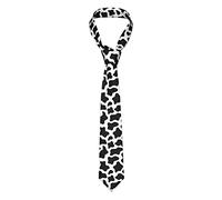 Oudrspo Cow Print Ties for Men Business Wedding Party Suit Fashion Neck Ties Funny Neckties
